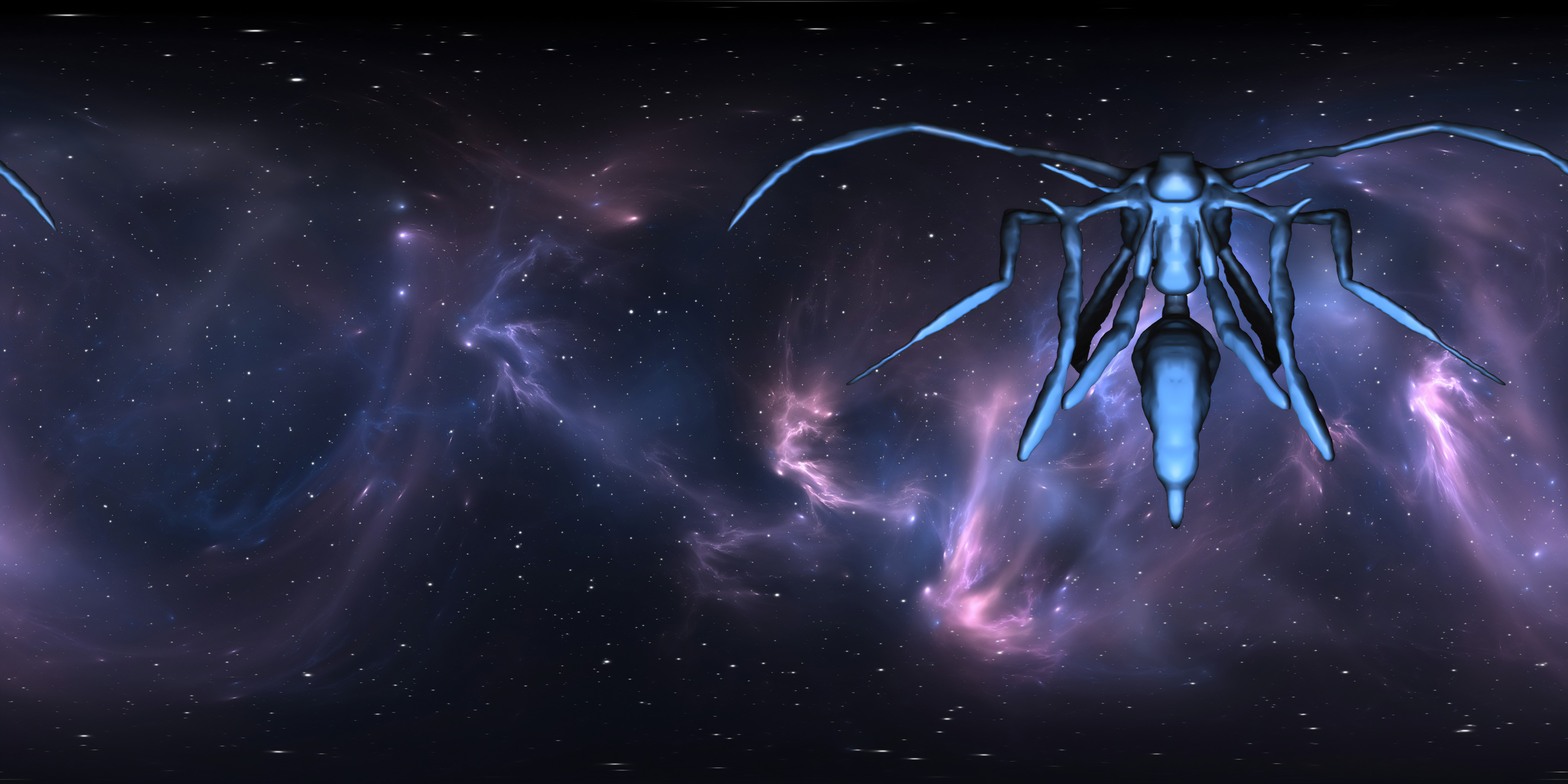 Star Background With Locusts